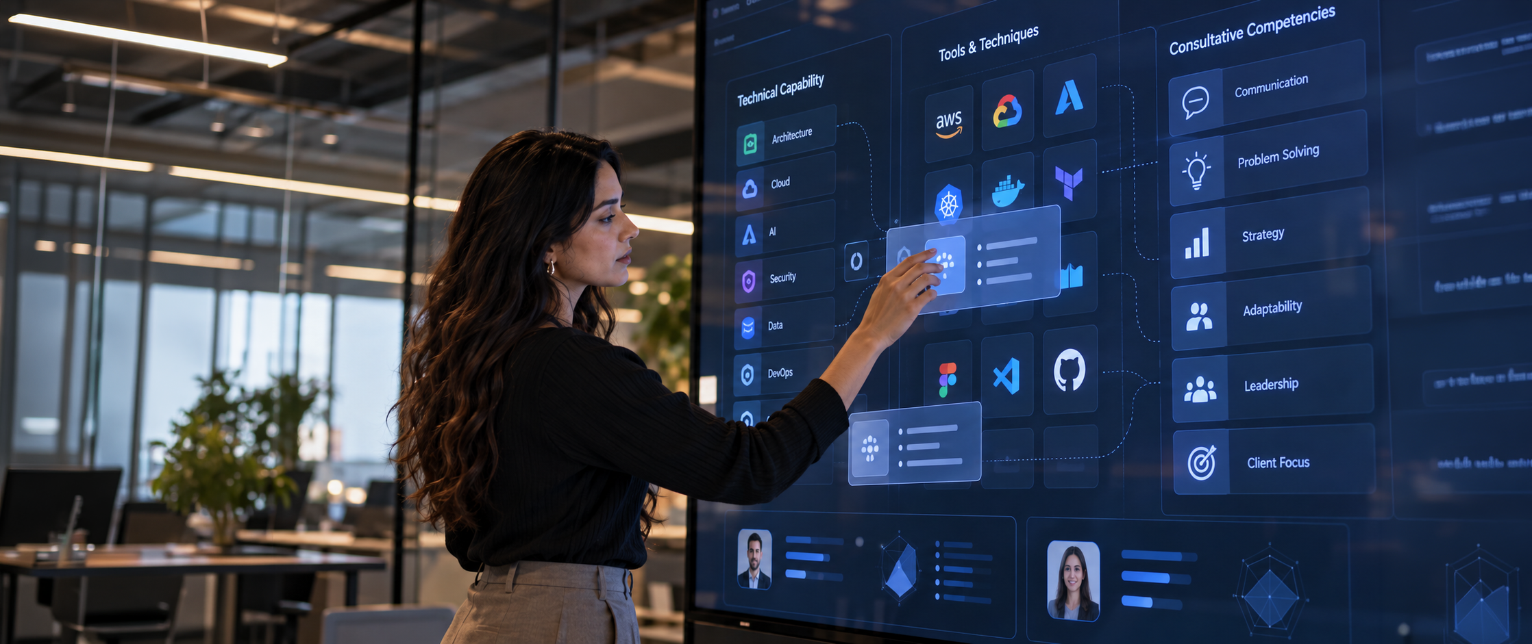 We come from technology consulting. That changes how we build talent